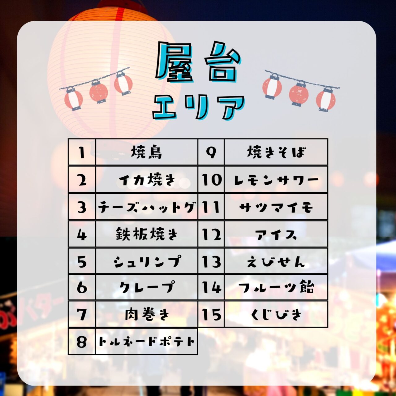 2025年5月24日(土)・5月25日(日)に、最終日には前回も大好評で多くの方が来場された「ナイトバブルショー」が行われる「第5回・福岡夜市」が「アイランドアイ」で開催予定です。