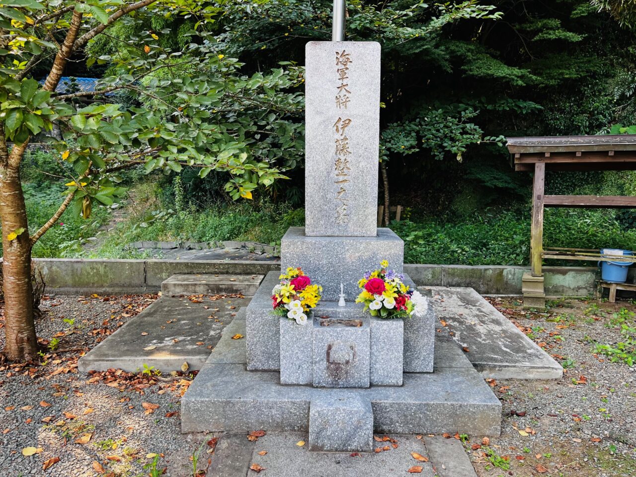 2025年大牟田の伊藤整一海軍大将墓碑