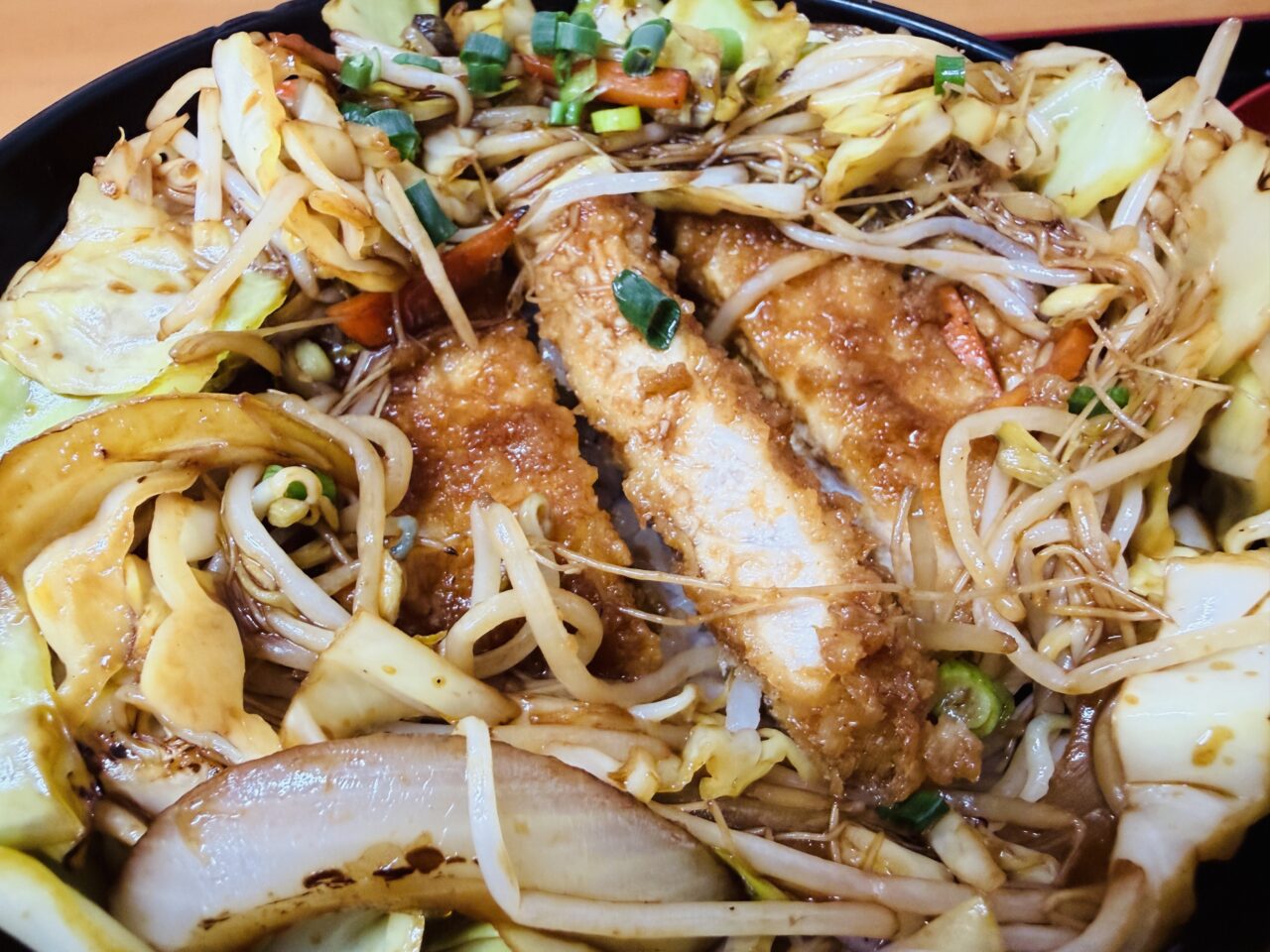 大牟田の三池食堂のソースかつ丼